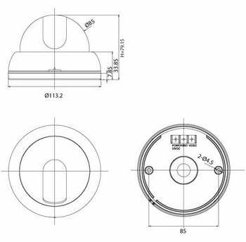 Barevná DOME kamera CNB-DFL-21S